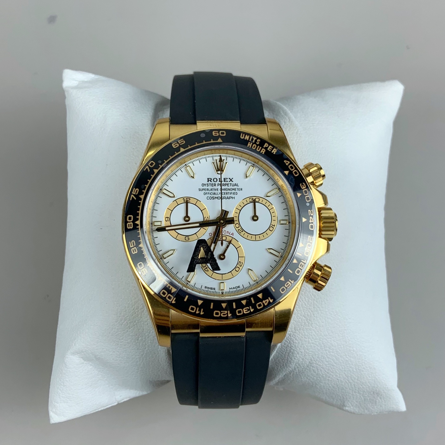 vsf-11276-a1f603e11a-i1767944292509_2621_0_1-1-1 VS Factory Rolex Cosmograph Daytona Yellow Gold White Dial (126518LN) 1:1 Super Clone – DD4131 Movement – Bild 1