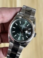 VS Factory Rolex Datejust 36mm Sunburst Green Dial Smooth Bezel Oyster Bracelet (126200) 1:1 Super Clone – DD3235 Movement – Bild 3