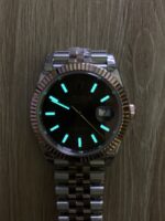 VS Factory Rolex Datejust 41mm Two-Tone Rose Gold Slate Black Fluted Motif Dial Jubilee Bracelet (126331) 1:1 Super Clone – DD3235 Movement – Bild 6