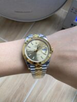 VS Factory Rolex Datejust 41mm Two-Tone Yellow Gold Champagne Dial Smooth Bezel Jubilee Bracelet (126303) 1:1 Super Clone – DD3235 Movement – Bild 4