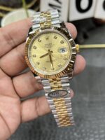 VS Factory Rolex Datejust 41mm Champagne Diamond Dial Fluted Bezel Jubilee Bracelet (126333) 1:1 Super Clone – DD3235 Movement – Bild 5