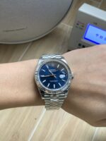 VS Factory Rolex Datejust 41mm Blue Fluted Motif Dial Fluted Bezel Jubilee Bracelet (126334) 1:1 Super Clone – DD3235 Movement – Bild 4
