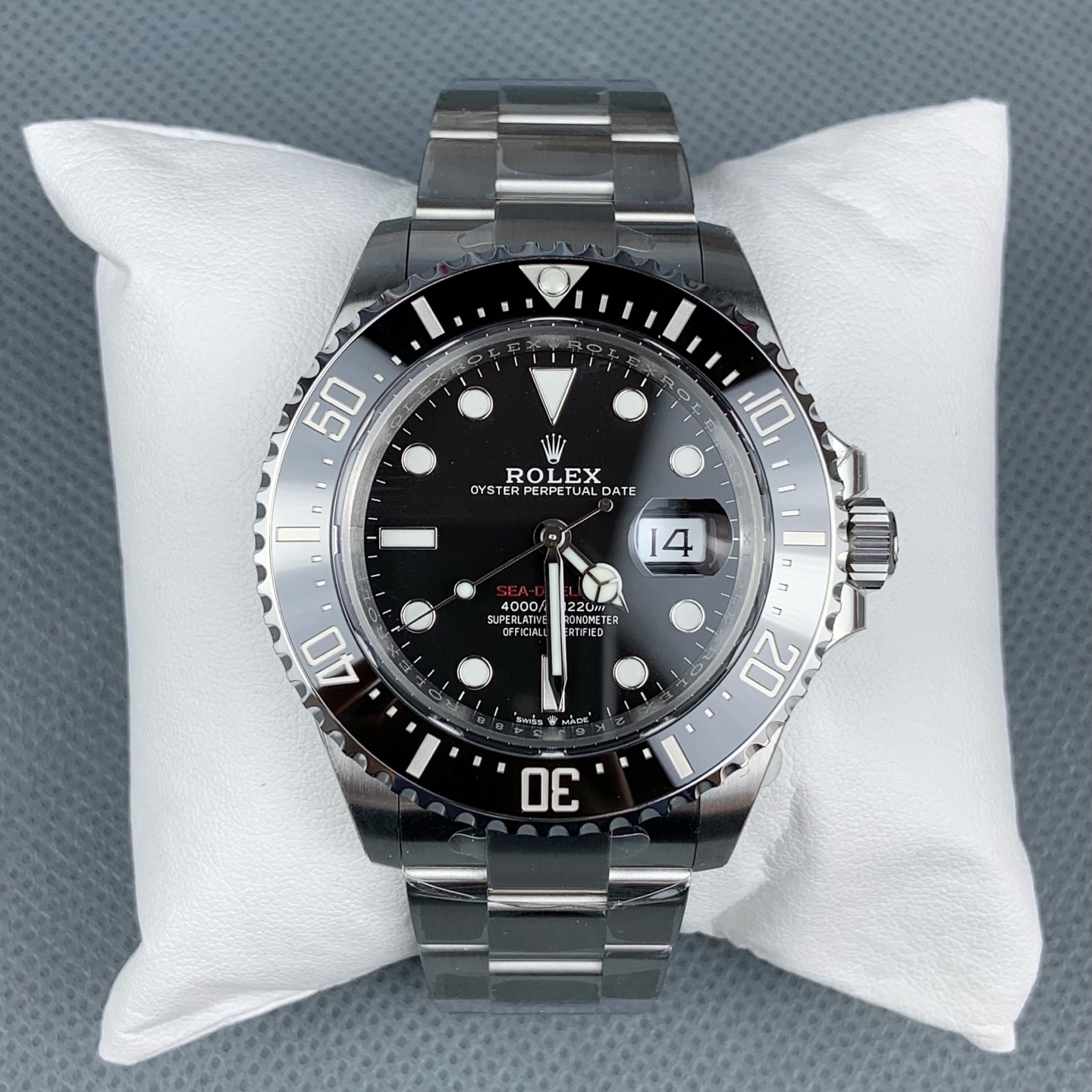 VS Factory Rolex Sea-Dweller 43mm “Single Red” Black Dial Ceramic Bezel Oyster Bracelet (126600) 1:1 Super Clone – DD3235 Movement