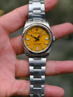 VS Factory Rolex Oyster Perpetual 36mm Yellow Dial Smooth Bezel Oyster Bracelet (126000) 1:1 Super Clone – DD3230 Movement – Bild 2