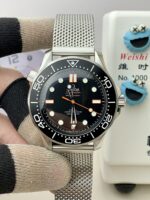 VS Factory Omega Seamaster Diver 300M 42mm 007 Edition “No Time To Die” Titanium Mesh (210.30.42.20.01.001) 1:1 Super Clone – DD8806 Movement – Bild 2