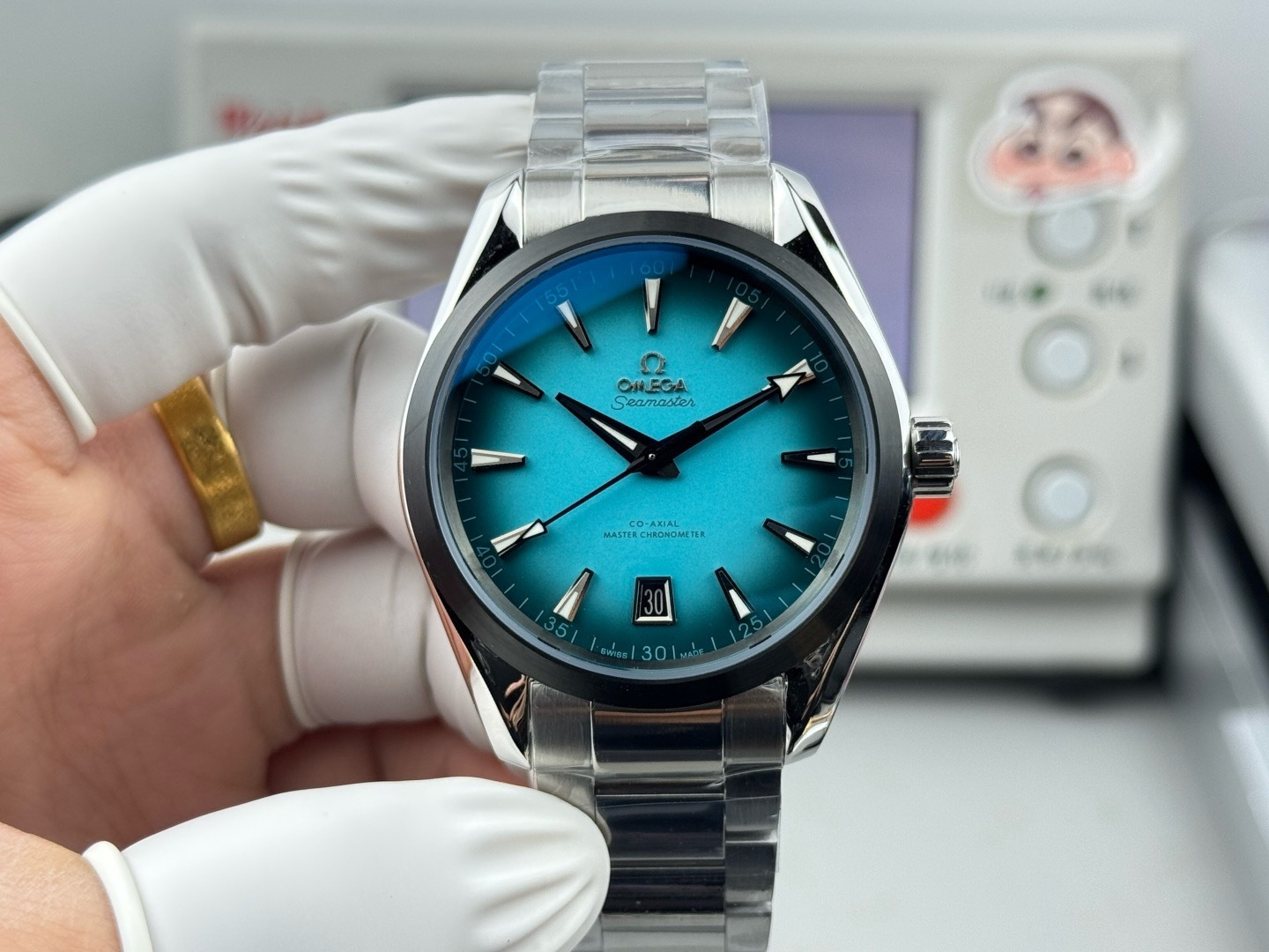 vsf-13263-72536f1bee-cmp_i1764520077103_3770_0_4-1 VS Factory Omega Seamaster Aqua Terra 150M 41mm Gradient Turquoise Dial (220.10.41.21.03.006) 1:1 Super Clone – DD8900 Movement – Bild 1