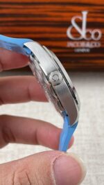 VS Factory Omega Seamaster Aqua Terra 150M 41mm Blue Dial Light Blue Rubber Strap (220.12.41.21.03.002) 1:1 Super Clone – DD8900 Movement – Bild 4
