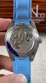 VS Factory Omega Seamaster Aqua Terra 150M 41mm Blue Dial Light Blue Rubber Strap (220.12.41.21.03.002) 1:1 Super Clone – DD8900 Movement – Bild 7