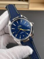 VS Factory Omega Seamaster Aqua Terra 150M 41mm Blue Dial Yellow Accents (220.12.41.21.03.001) 1:1 Super Clone – DD8900 Movement – Bild 4