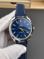 VS Factory Omega Seamaster Aqua Terra 150M 41mm Blue Dial Yellow Accents (220.12.41.21.03.001) 1:1 Super Clone – DD8900 Movement – Bild 3