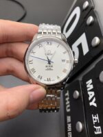 VS Factory Omega De Ville Prestige 39.5mm Silver Dial Rose Gold Accents (424.10.40.20.02.002) 1:1 Super Clone – DD2500 Movement – Bild 2