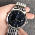 VS Factory Omega De Ville Hour Vision 41mm Blue Dial Steel Bracelet (433.10.41.21.03.001) 1:1 Super Clone -DD8900 Movement – Bild 3