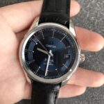 VS Factory Omega De Ville Hour Vision 41mm Blue Dial Black Strap (433.13.41.21.03.001) 1:1 Super Clone – Dandong DD8900 Movement – Bild 3