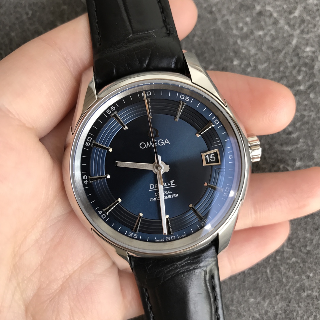 vsf-13960-c86a231807-i1609573501_8624_2 VS Factory Omega De Ville Hour Vision 41mm Blue Dial Black Strap (433.13.41.21.03.001) 1:1 Super Clone – Dandong DD8900 Movement – Bild 1