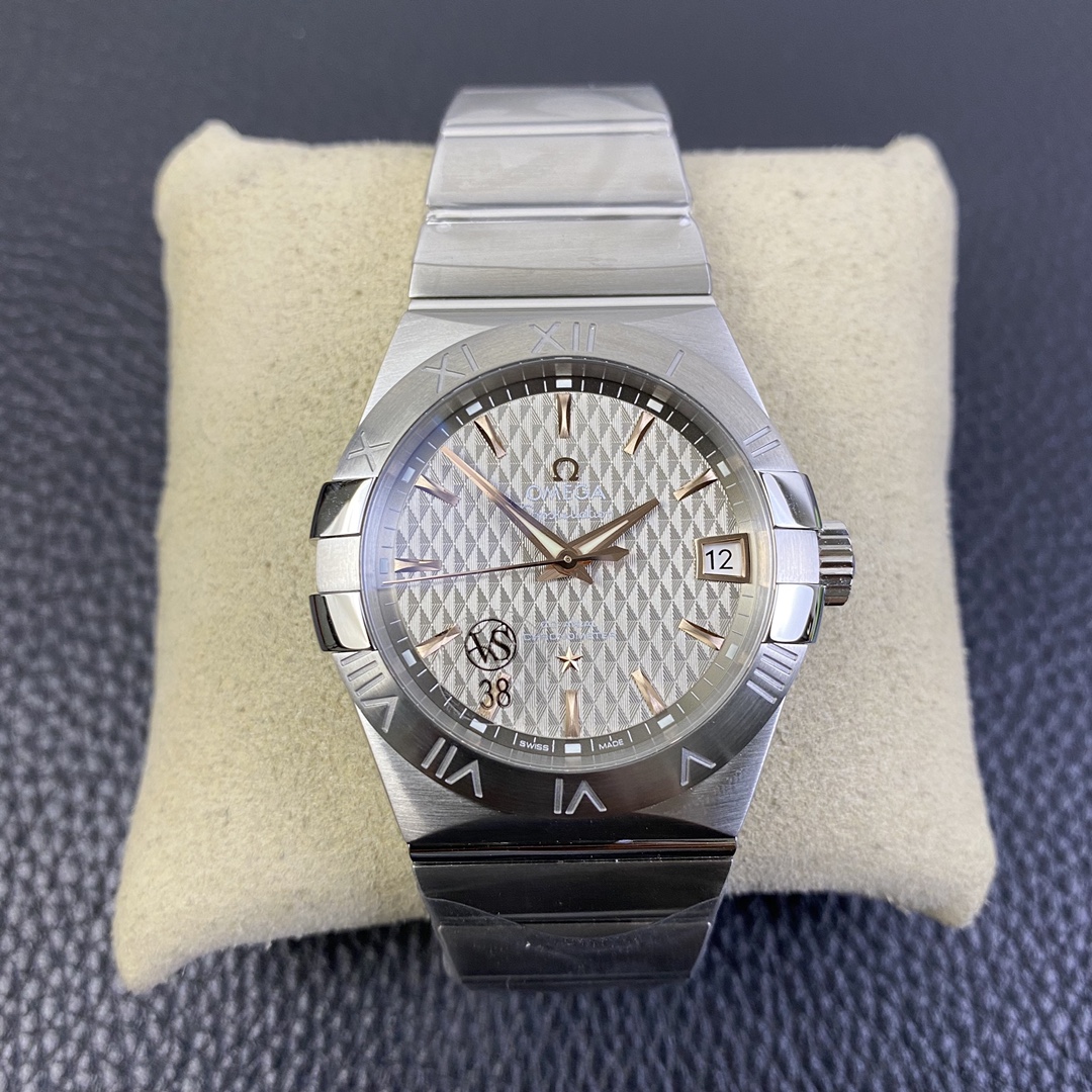 vsf-14102-c0e13f5426-i1598868265_3455_0-1 VS Factory Omega Constellation Co-Axial 38mm Steel & Sedna Accents (123.10.38.21.02.002) 1:1 Super Clone -DD8500 Movement – Bild 1