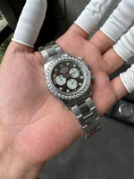VS Factory Rolex Cosmograph Daytona Black Mother of Pearl (MOP) Diamond Dial & Bezel (116509 Custom) 1:1 Super Clone – DD4130 Movement – Bild 4