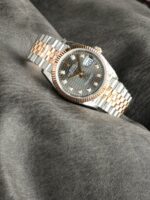 VS Factory Rolex Datejust 36 Two-Tone Everose Gold Slate Fluted Motif Diamond Dial (126231) 1:1 Super Clone – DD3235 Movement – Bild 6