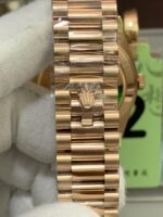 VS Factory Rolex Day-Date 40 Everose Gold White Baguette Diamond Dial (228235) V2 1:1 Super Clone – DD3255 Movement – Bild 5