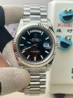 VS Factory Rolex Day-Date 40 White Gold Black Dial (228239) V2 1:1 Super Clone – DD3255 Movement – Bild 2