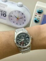 VS Factory Rolex Day-Date 40 White Gold Black Dial (228239) V2 1:1 Super Clone – DD3255 Movement – Bild 5