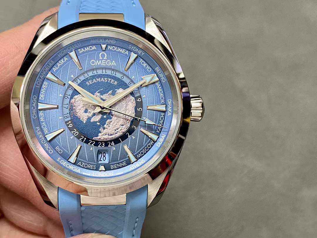vsf-15396-ebaa0947db-2026-04-18_160842_710 VS Factory Omega Seamaster Aqua Terra Worldtimer 43mm “Summer Blue” (220.12.43.22.03.002)1:1 Super Clone – DD8938 Movement – Bild 1