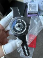 VS Factory Omega Seamaster Planet Ocean 600M Worldtimer “Stealth Black” Custom （220.92.43.22.99.001）1:1 Super Clone – DD Caliber 8938 – Bild 5