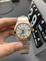 VS Factory Omega Constellation 38mm Two-Tone Rose Gold Diamond Dial (123.20.38.21.52.001) 1:1 Super Clone – DD8500 Movement – Bild 2