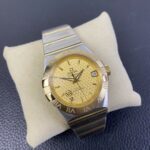 VS Factory Omega Constellation 38mm Two-Tone Yellow Gold Textured Dial (123.20.38.21.08.001) 1:1 Super Clone – DD8500 Movement – Bild 3