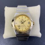 VS Factory Omega Constellation 38mm Two-Tone Yellow Gold Textured Dial (123.20.38.21.08.001) 1:1 Super Clone – DD8500 Movement – Bild 2