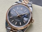 VS Factory Rolex Datejust 36mm Slate Fluted Motif Dial Fluted Bezel Two-Tone Rose Gold Jubilee Bracelet (126231) 1:1 Super Clone – DD3235 Movement – Bild 4
