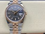 VS Factory Rolex Datejust 36mm Slate Fluted Motif Dial Fluted Bezel Two-Tone Rose Gold Jubilee Bracelet (126231) 1:1 Super Clone – DD3235 Movement – Bild 2