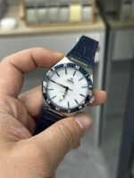 VS Factory Omega Constellation 41mm White Dial Blue Ceramic Bezel Blue Leather Strap (131.33.41.21.04.001) 1:1 Super Clone – DD8900 Movement – Bild 4