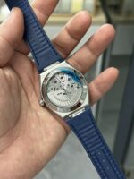 VS Factory Omega Constellation 41mm White Dial Blue Ceramic Bezel Blue Leather Strap (131.33.41.21.04.001) 1:1 Super Clone – DD8900 Movement – Bild 6