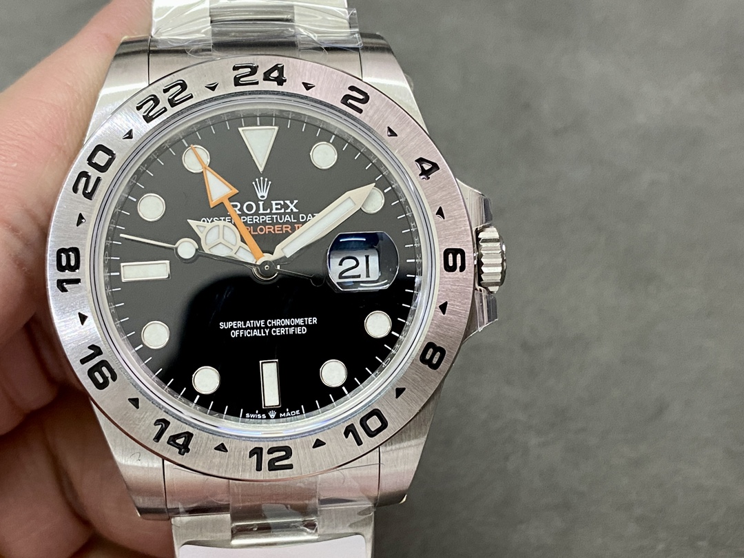 vsf-16053-ba7458e2ae-a1680616866521_1108-1 VS Factory Rolex Explorer II 42mm Black Dial (226570) 1:1 Super Clone – DD3285 Movement – Bild 1