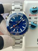 VS Factory Omega Seamaster Planet Ocean 600M GMT Blue Dial (215.30.44.22.03.001) 1:1 Super Clone – DD8906 Movement – Bild 2