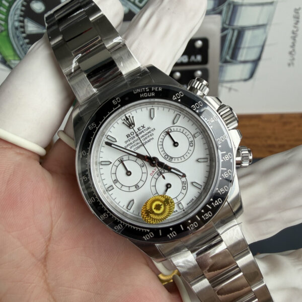 VS Factory Daytona 126502LN white enamel dial free-sprung DD4131 product image 02