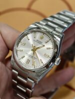 VS Factory Rolex Oyster Perpetual 36 Silver Dial Smooth Bezel Oyster Bracelet (126000) 1:1 Super Clone – DD3230 Movement – Bild 5
