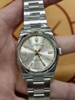 VS Factory Rolex Oyster Perpetual 36 Silver Dial Smooth Bezel Oyster Bracelet (126000) 1:1 Super Clone – DD3230 Movement – Bild 2