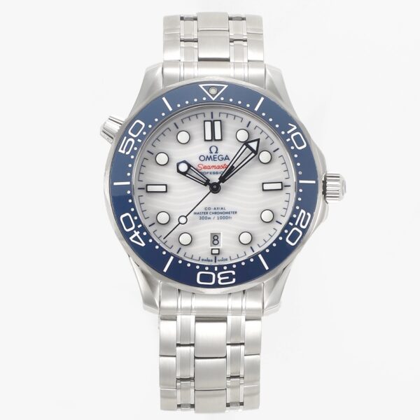 VS Factory Omega Seamaster Diver 300M 42mm White Dial Blue Bezel (210.30.42.20.04.002) 1:1 Super Clone – DD8800 Movement