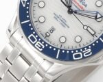 VS Factory Omega Seamaster Diver 300M 42mm White Dial Blue Bezel (210.30.42.20.04.002) 1:1 Super Clone – DD8800 Movement – Bild 5