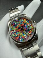 VS Factory Rolex Oyster Perpetual 41mm Multicolor Dial Smooth Bezel Oyster Bracelet(134300) 1:1 Super Clone – DD3230 Movement – Bild 4