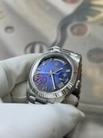 VS Factory Rolex Day-Date 40mm White Gold Gradient Blue Roman Dial (228239) 1:1 Super Clone – DD3255 Movement – Bild 4