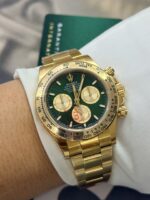 VS Factory Rolex Cosmograph Daytona 40mm Green Dial Yellow Gold (126508) 1:1 Super Clone – DD4131 Movement – Bild 8