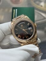 VS Factory Rolex Day-Date 40mm Everose Gold Ombré Grey Roman Dial (228235) 1:1 Super Clone – DD3255 Movement – Bild 4