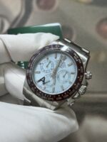 VS Factory Rolex Cosmograph Daytona 40mm Platinum Ice Blue Baguette Diamond Dial (116506) 1:1 Super Clone – DD4130 Movement – Bild 3