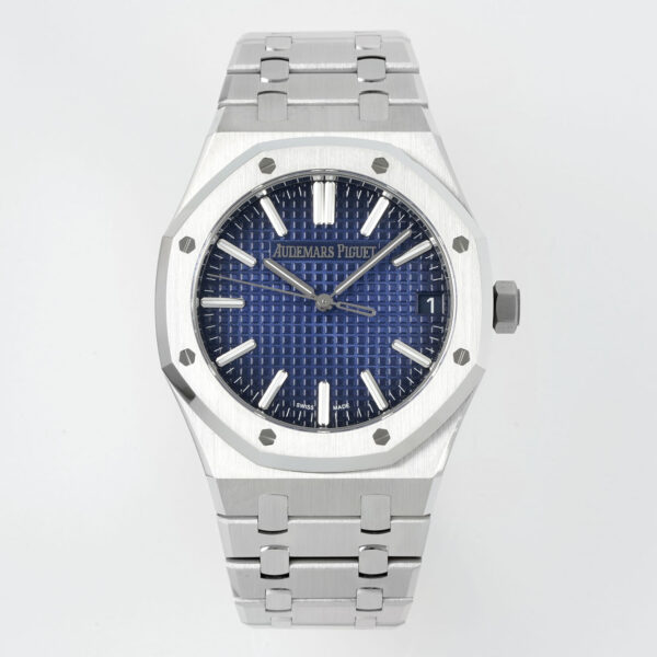 VSF AP Royal Oak 15510BC dark smoked blue dial full front view