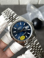 VS Factory 126334 Blue sunburst dial with luminous baton markers free-sprung product image 04