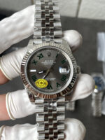 VS Factory 126334 Slate Wimbledon dial with green Roman numerals free-sprung product image 06
