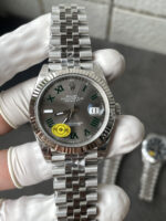 VS Factory 126334 Slate Wimbledon dial with green Roman numerals free-sprung product image 07