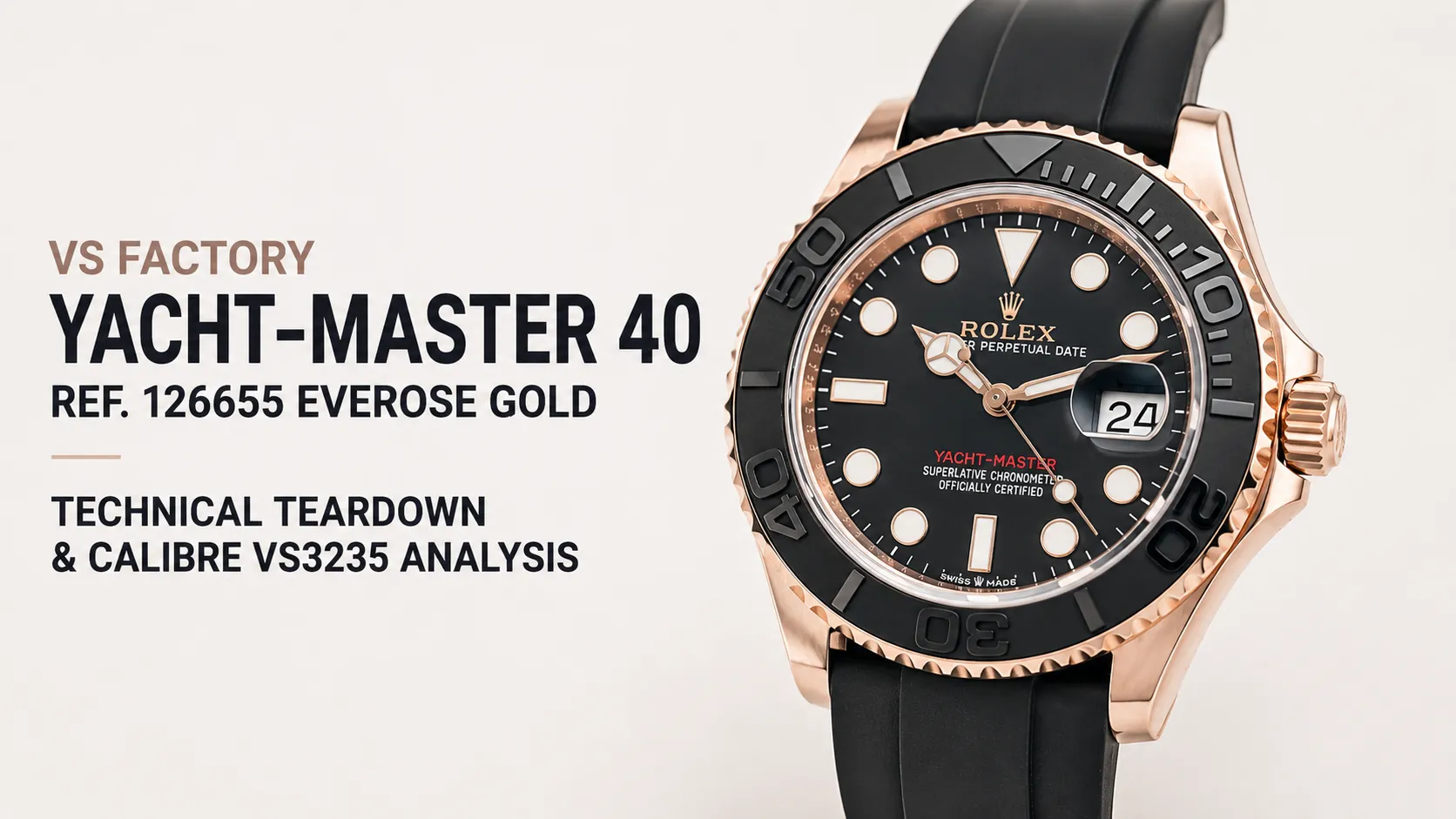 VSF Yacht-Master 40 Ref. 126655 Everose gold technical review